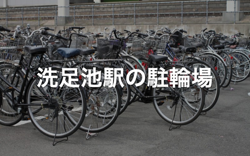洗足池駅の駐輪場